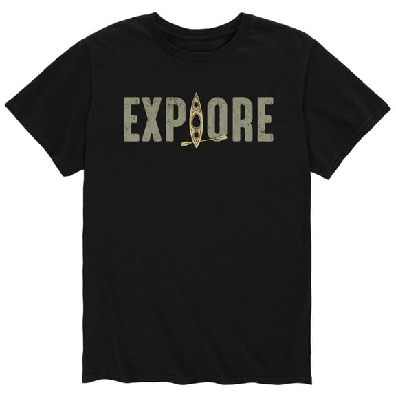 Instant Message - Explore Kayak - Men's Short Sleeve Graphic T-Shirt