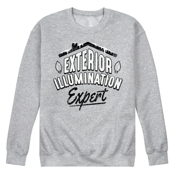 Instant Message - Exterior Illumination Expert Christmas Lights - Men's Crew Neck Fleece Pullover