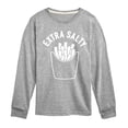 thumbnail image 1 of Instant Message - Extra Salty Long Sleeve Graphic T-Shirt, 1 of 5