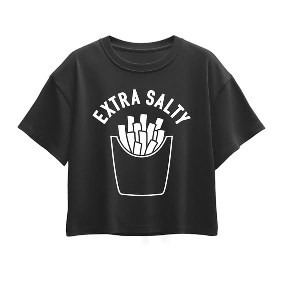 Instant Message - Extra Salty - Youth Girls Boxy T-Shirt