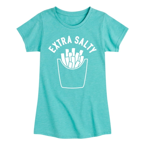 Instant Message - Extra Salty - Youth Girls Fitted Short Sleeve T-Shirt