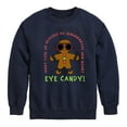 thumbnail image 1 of Instant Message - Eye Candy Christmas - Toddler & Youth Crewneck Fleece Sweatshirt, 1 of 6