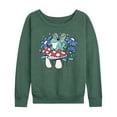 thumbnail image 1 of Instant Message - Fairy Frog - Women's Lightweight French Terry Long Sleeve Shirt, 1 of 6