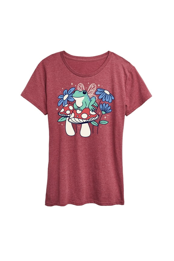 - Fairy Frog - Women's Short Sleeve Graphic T-Shirt