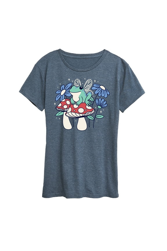 - Fairy Frog - Women's Short Sleeve Graphic T-Shirt