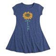 thumbnail image 1 of Instant Message - Faith Sunflower - Girls Fit And Flare Cap Sleeve Dress, 1 of 3
