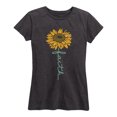 thumbnail image 1 of Instant Message - Faith Sunflower Stem - Easter - Women's Short Sleeve Graphic T-Shirt, 1 of 5