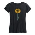 thumbnail image 1 of Instant Message - Faith Sunflower Stem - Easter - Women's Short Sleeve Graphic T-Shirt, 1 of 5