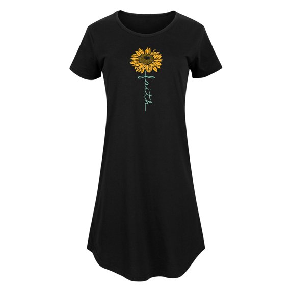 Instant Message - Faith Sunflower Stem - Women's Any Way Dress