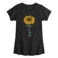 thumbnail image 1 of Instant Message - Faith Sunflower - Toddler And Youth Girls Short Sleeve Graphic T-Shirt, 1 of 5