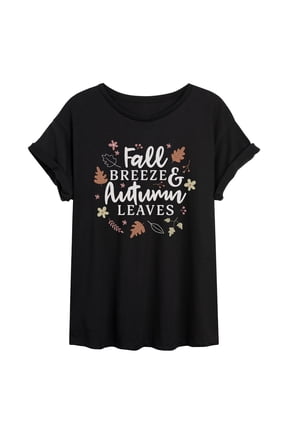 - Fall Breeze Oversized Graphic T-Shirt