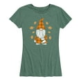 thumbnail image 1 of Instant Message - Fall Gnome - Women's Short Sleeve Graphic T-Shirt, 1 of 5