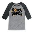 thumbnail image 1 of Instant Message - Fall - Howdy Pumpkin - Toddler & Youth Raglan Graphic T-Shirt, 1 of 5