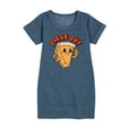 thumbnail image 1 of Instant Message - Fall Graphic Short Sleeve Fleece Dress, 1 of 6