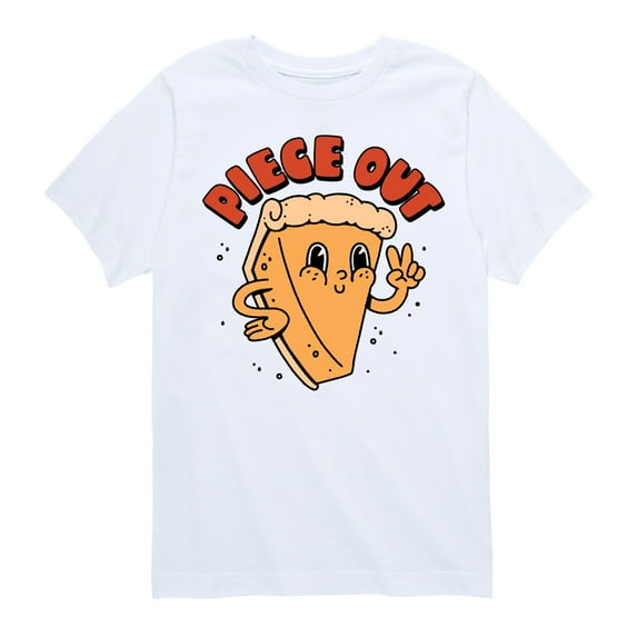 Instant Message - Fall - Piece Out Pumpkin Pie - Toddler & Youth Short Sleeve Graphic T-Shirt