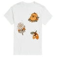 thumbnail image 1 of Instant Message - Fall Pumpkin And Flowers - Men's Short Sleeve Graphic T-Shirt, 1 of 5