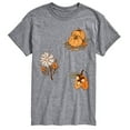 thumbnail image 1 of Instant Message - Fall Pumpkin And Flowers - Men's Short Sleeve Graphic T-Shirt, 1 of 5