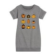 thumbnail image 1 of Instant Message - Fall - Pumpkin Mania - Toddler & Youth Girls Fleece Dress, 1 of 6