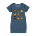 thumbnail image 1 of Instant Message - Fall - Pumpkin Mania - Toddler & Youth Girls Fleece Dress, 1 of 6