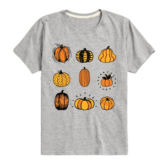 Instant Message - Fall - Pumpkin Mania - Toddler & Youth Short Sleeve Graphic T-Shirt