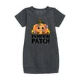 thumbnail image 1 of Instant Message - Fall - Pumpkin Patch - Toddler & Youth Girls Fleece Dress, 1 of 1
