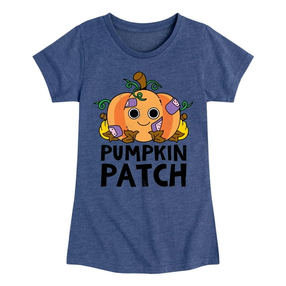 Instant Message - Fall - Pumpkin Patch - Toddler & Youth Girls Short Sleeve Graphic T-Shirt