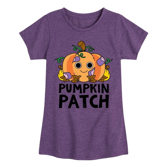 Instant Message - Fall - Pumpkin Patch - Toddler & Youth Girls Short Sleeve Graphic T-Shirt