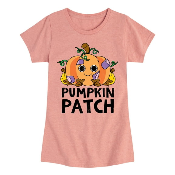 Instant Message - Fall - Pumpkin Patch - Toddler & Youth Girls Short Sleeve Graphic T-Shirt