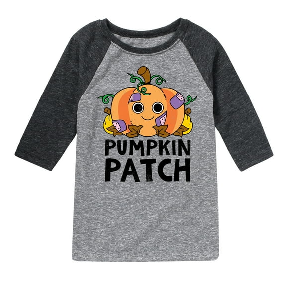 Instant Message - Fall - Pumpkin Patch - Toddler & Youth Raglan Graphic T-Shirt