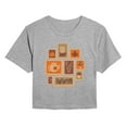 thumbnail image 1 of Instant Message - Fall Stamp Cluster - Juniors Cropped Graphic T-Shirt, 1 of 5