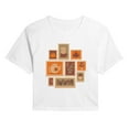 thumbnail image 1 of Instant Message - Fall Stamp Cluster - Juniors Cropped Graphic T-Shirt, 1 of 5