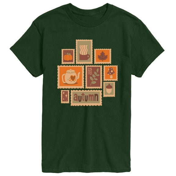 Instant Message - Fall Stamp Cluster - Men's Short Sleeve Graphic T-Shirt
