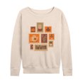 thumbnail image 1 of Instant Message - Fall Stamp Cluster - Women's French Terry Long Sleeve Shirt, 1 of 5