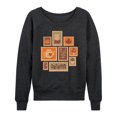 thumbnail image 1 of Instant Message - Fall Stamp Cluster - Women's French Terry Long Sleeve Shirt, 1 of 5