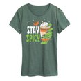 thumbnail image 1 of Instant Message - Fall - Stay Spicy Creepy Hands - Women's Short Sleeve Graphic T-Shirt, 1 of 6