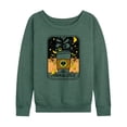 thumbnail image 1 of Instant Message - Fall Lightweight French Terry Wide Neck Long Sleeve Graphic Shirt, 1 of 5