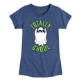 thumbnail image 1 of Instant Message - Fall - Totally Ghoul; Cool Ghost - Toddler & Youth Girls Short Sleeve Graphic T-Shirt, 1 of 6