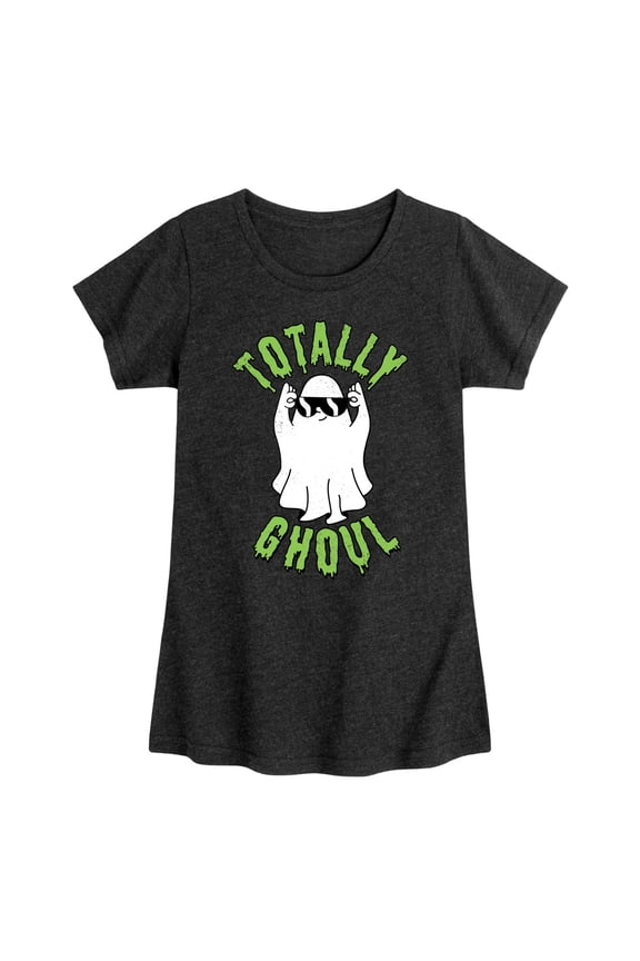 - Fall - Totally Ghoul; Cool Ghost - Toddler & Youth Girls Short Sleeve Graphic T-Shirt