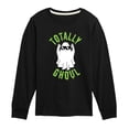 thumbnail image 1 of Instant Message - Fall - Totally Ghoul; Cool Ghost - Toddler & Youth Long Sleeve Graphic T-Shirt, 1 of 6