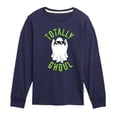 thumbnail image 1 of Instant Message - Fall - Totally Ghoul; Cool Ghost - Toddler & Youth Long Sleeve Graphic T-Shirt, 1 of 6