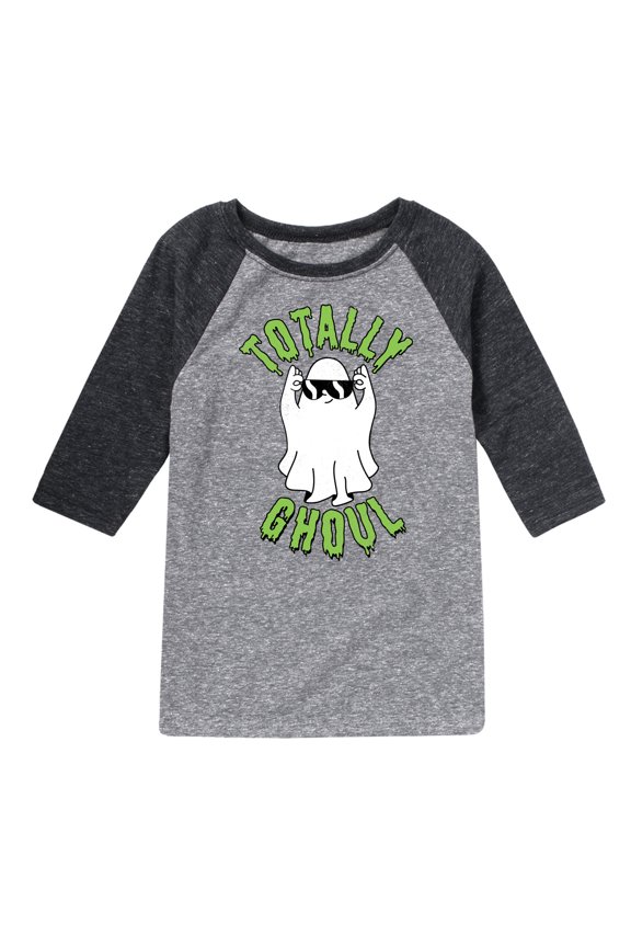 - Fall - Totally Ghoul; Cool Ghost - Toddler & Youth Raglan Graphic T-Shirt