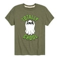 thumbnail image 1 of Instant Message - Fall - Totally Ghoul; Cool Ghost - Toddler & Youth Short Sleeve Graphic T-Shirt, 1 of 6