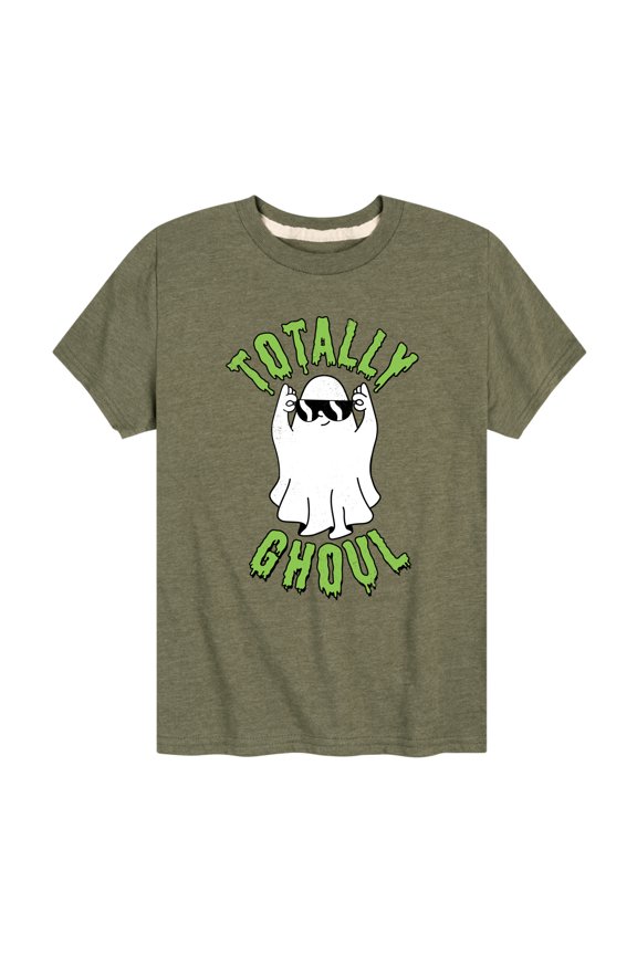 - Fall - Totally Ghoul; Cool Ghost - Toddler & Youth Short Sleeve Graphic T-Shirt