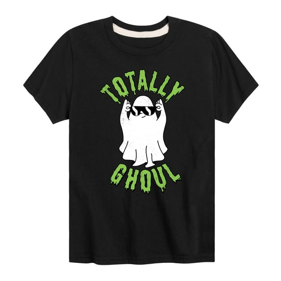 Instant Message - Fall - Totally Ghoul; Cool Ghost - Toddler & Youth Short Sleeve Graphic T-Shirt