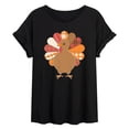 thumbnail image 1 of Instant Message - Fall Turkey Patterns Relaxed Fit T-Shirt, 1 of 5