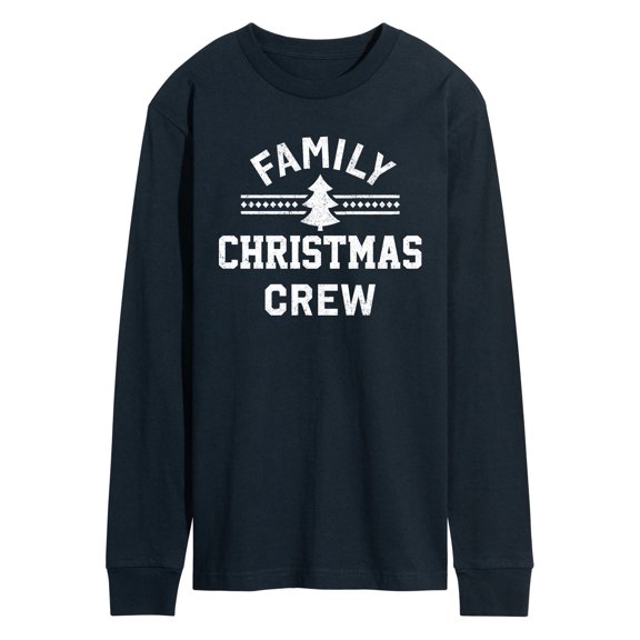 Instant Message - Family Christmas Crew - Men's Long Sleeve Graphic T-Shirt