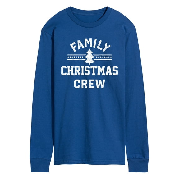 Instant Message - Family Christmas Crew - Men's Long Sleeve Graphic T-Shirt