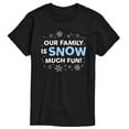 thumbnail image 1 of Instant Message - Family Snow Much Fun - Men's Short Sleeve Graphic T-Shirt, 1 of 5