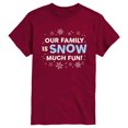 thumbnail image 1 of Instant Message - Family Snow Much Fun - Men's Short Sleeve Graphic T-Shirt, 1 of 4
