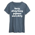 thumbnail image 1 of Instant Message - Fancy Pajamas Dirty - Women's Short Sleeve Graphic T-Shirt, 1 of 6
